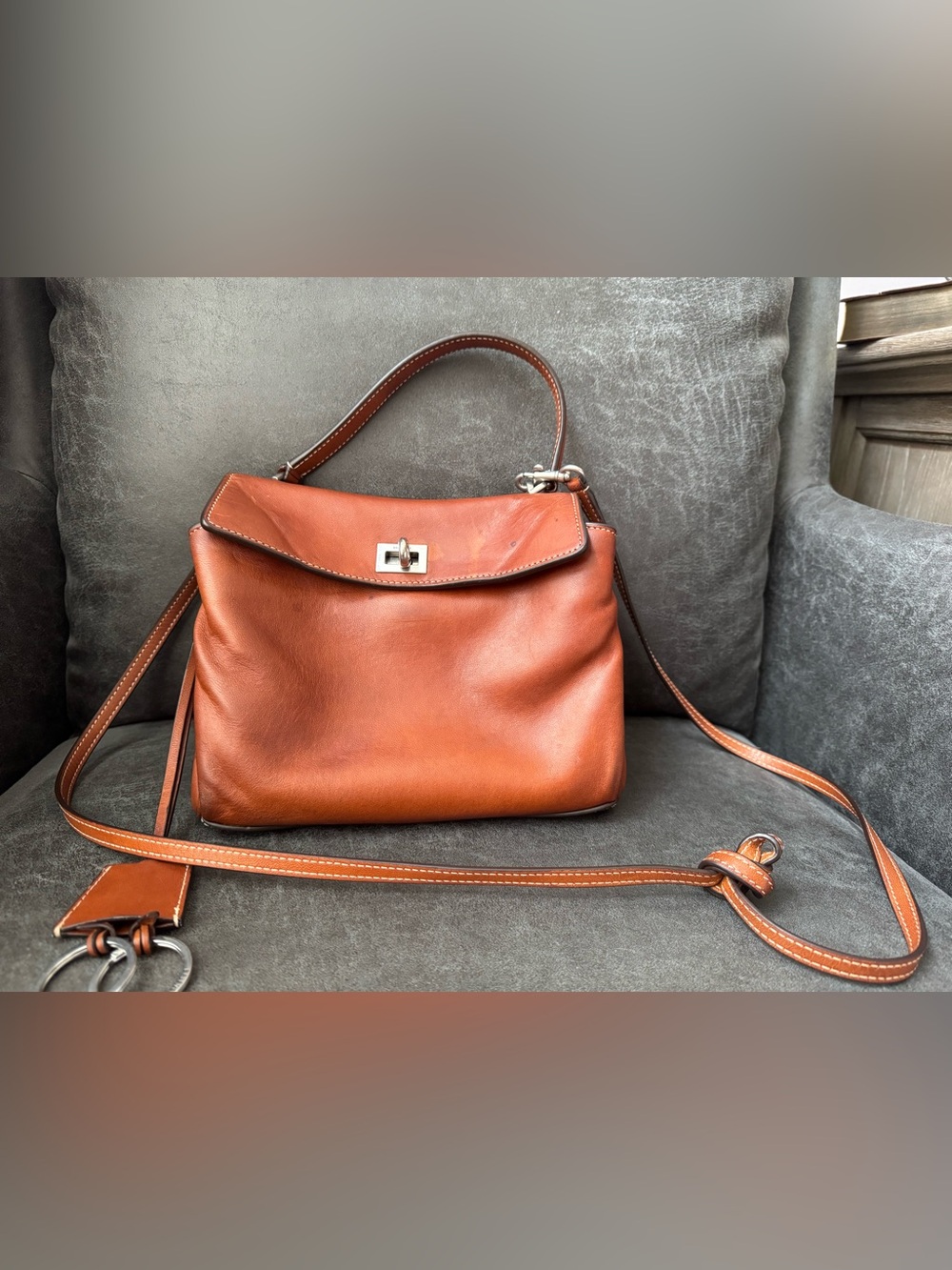 Balenciaga Rodeo Mini Bag in Cowboy Tan